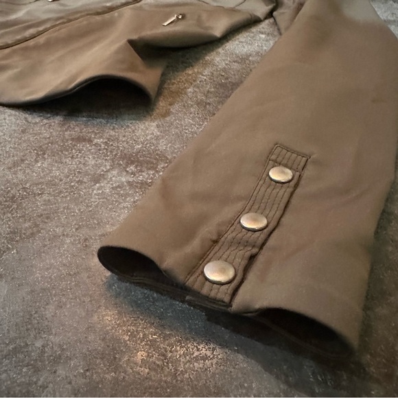 Nau asymmetrical zip jacket army green water resistant womens size xs - Picture 3 of 14